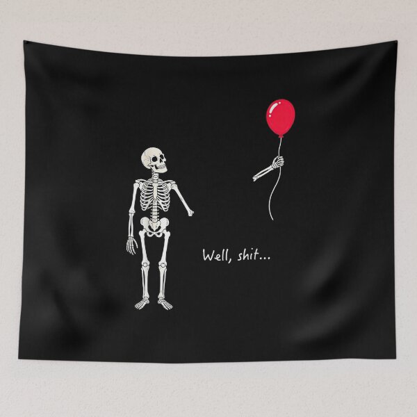 Item preview, Skeleton Lost Balloon Shirt designed and sold by Catspeachy.