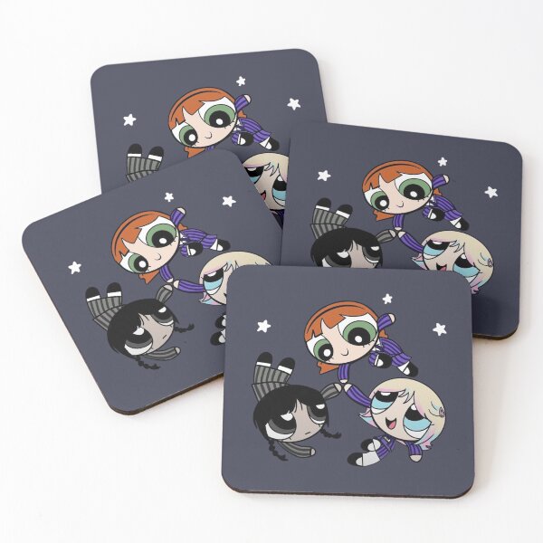 Artikelvorschau, Powerpuff Girls Wednesday Addams Style entworfen und verkauft von Bomebomst.