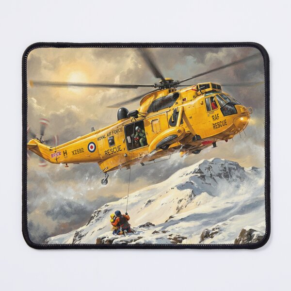 Item preview, RAF Sea King Mountain Rescue Illustration designed and sold by Airpower Art.