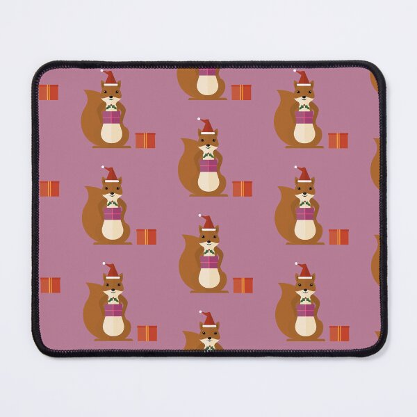 Item preview, Christmas squirrels on purple designed and sold by reneesillus.