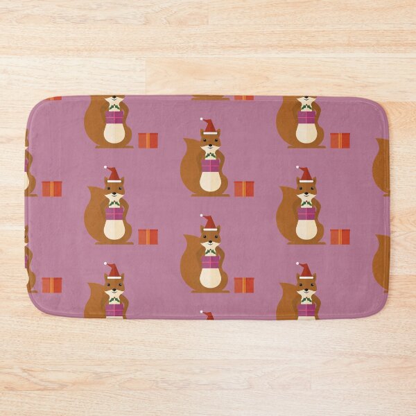 Item preview, Christmas squirrels on purple designed and sold by reneesillus.