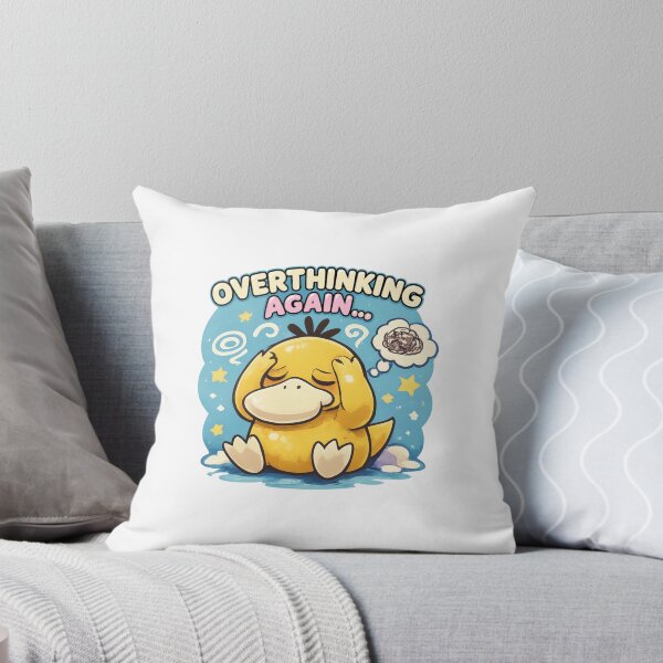 Item preview, Overthinking Again Duck Character Distress Art designed and sold by ANTHOWILLIA.