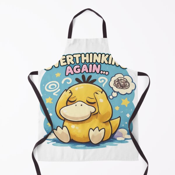 Item preview, Overthinking Again Duck Character Distress Art designed and sold by ANTHOWILLIA.
