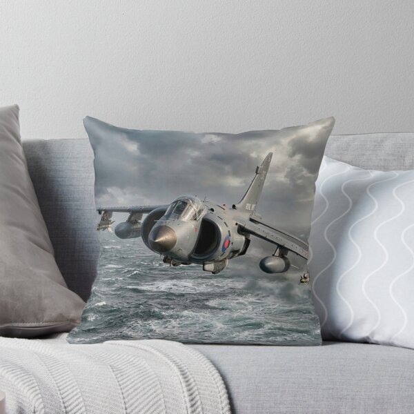Item preview, Royal Navy Sea Harrier Rough Seas Illustration designed and sold by Airpower Art.