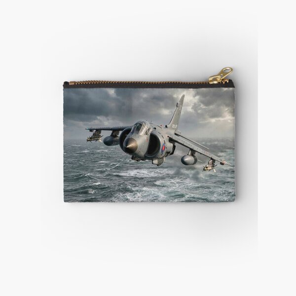 Item preview, Royal Navy Sea Harrier Rough Seas Illustration designed and sold by Airpower Art.