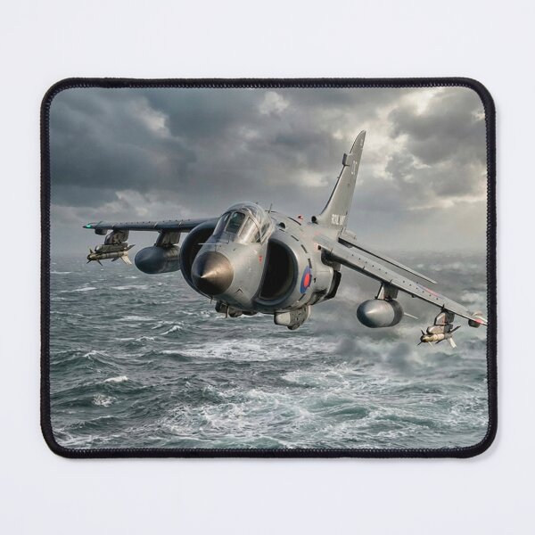 Item preview, Royal Navy Sea Harrier Rough Seas Illustration designed and sold by Airpower Art.