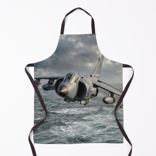 Item preview, Royal Navy Sea Harrier Rough Seas Illustration designed and sold by Airpower Art.