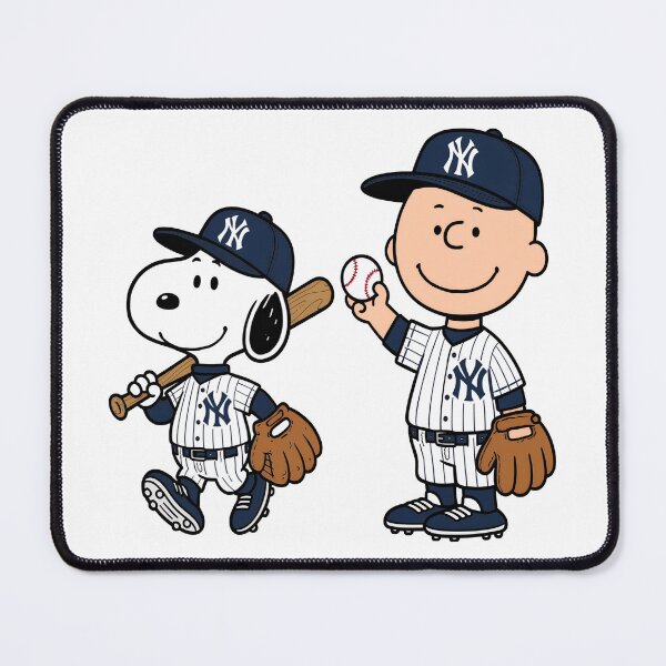 Item preview, Snoopy & Charlie Brown Yankees Baseball Player  designed and sold by StreetArtDecal.