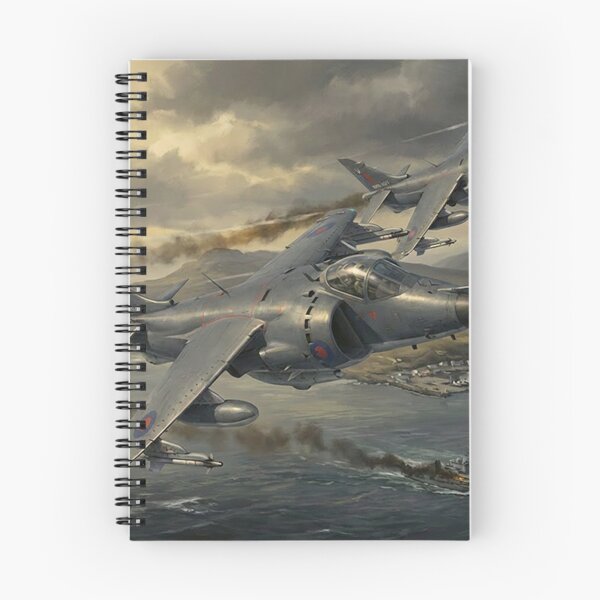 Item preview, Sea Harriers Falklands Coastal Attack Illustration designed and sold by Airpower Art.