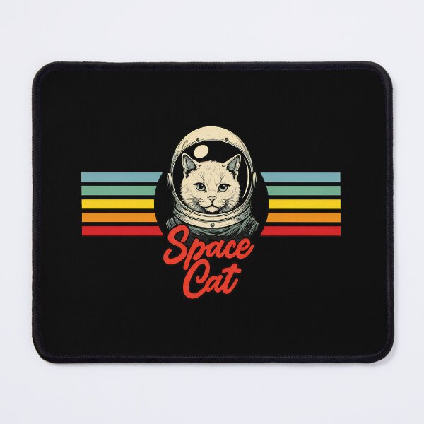 Item preview, Retro Space Cat Astronaut Helmet Stripes designed and sold by GiaoCalonas.