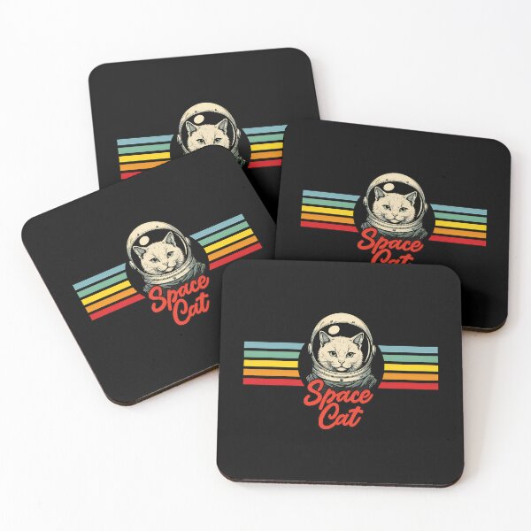 Item preview, Retro Space Cat Astronaut Helmet Stripes designed and sold by GiaoCalonas.