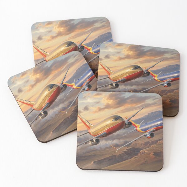 Item preview, Southwest 737s Desert Canyon Sunset Illustration designed and sold by Airpower Art.