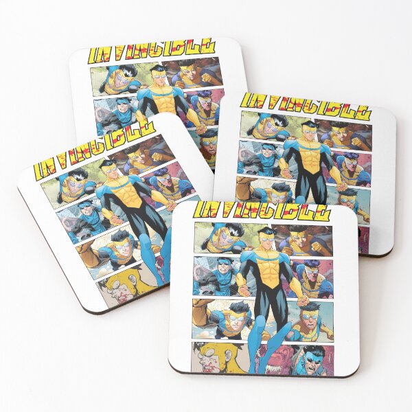 Item preview, INVINCIBLE Collage Comic Actions on Dark designed and sold by ANTHOWILLIA.