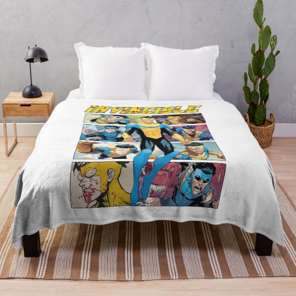Item preview, INVINCIBLE Collage Comic Actions on Dark designed and sold by ANTHOWILLIA.