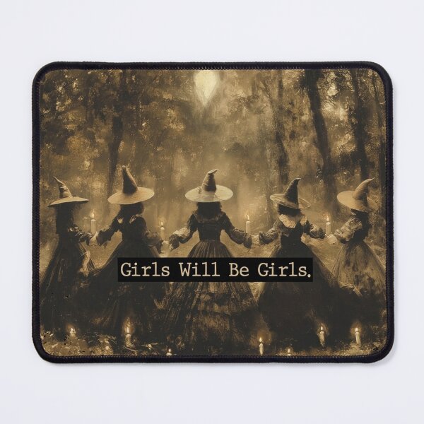 Item preview, Vintage Girls Will Be Girls Witch Halloween  designed and sold by Achkalona.