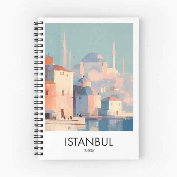Item preview, Istanbul – Pastel Mosque Skyline Travel Print, Turkey designed and sold by MarkedArtPrints.