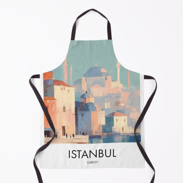 Item preview, Istanbul – Pastel Mosque Skyline Travel Print, Turkey designed and sold by MarkedArtPrints.
