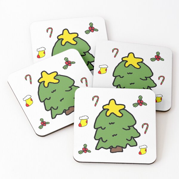 Item preview, Cute Christmas Tree Festive Elements Doodle designed and sold by การออกแบบคิงซาคาอิ.