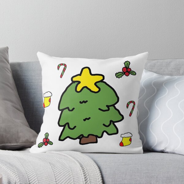 Item preview, Cute Christmas Tree Festive Elements Doodle designed and sold by การออกแบบคิงซาคาอิ.