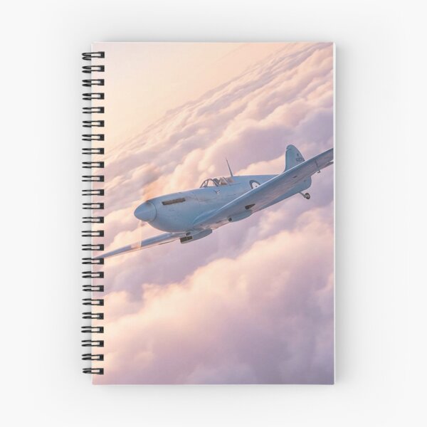 Item preview, Spitfire Recon Blue Sunset Clouds Illustration designed and sold by Airpower Art.
