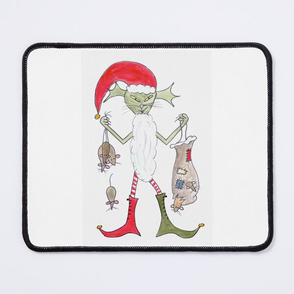 Item preview, Alien Santa Cat & Mice, Alien Weihnachtsmann-Katze & Mäuse designed and sold by Anke‘s Bazaar.
