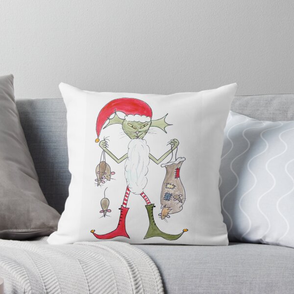 Item preview, Alien Santa Cat & Mice, Alien Weihnachtsmann-Katze & Mäuse designed and sold by Anke‘s Bazaar.