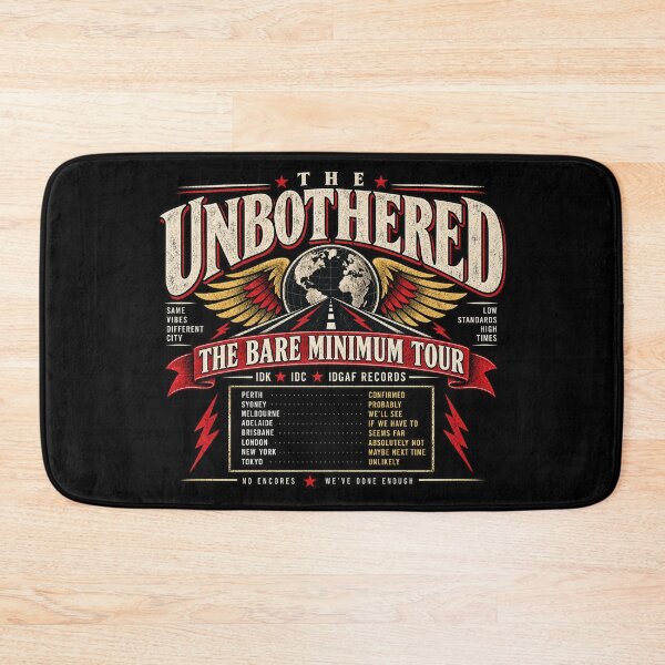 Item preview, The Unbothered – The Bare Minimum Tour designed and sold by chamlogic.