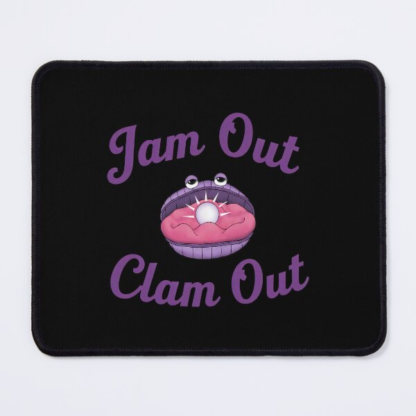 Item preview, Jam Out Clam Out Pun Funny Ocean Shell Pearl designed and sold by CAMEROARMANDO.