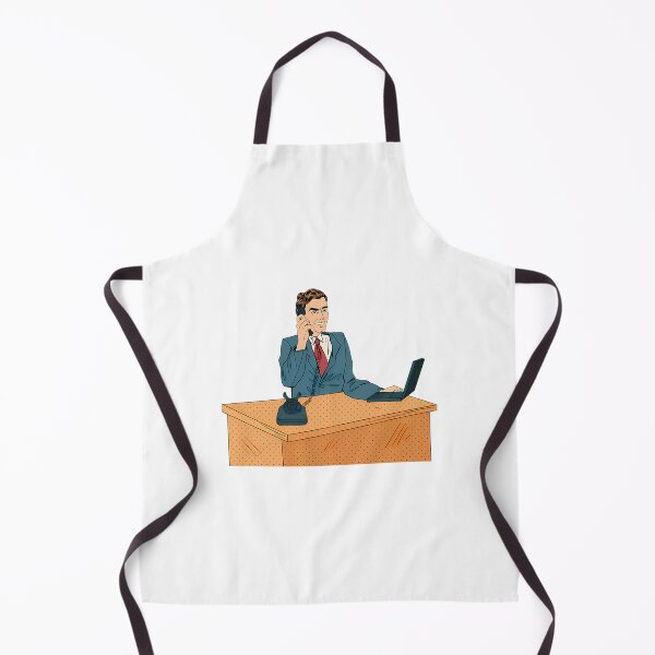 Item preview, Businessman Pop Art Banner. Working Man Speaking On The Phone At Office With Laptop designed and sold by PrintBro.