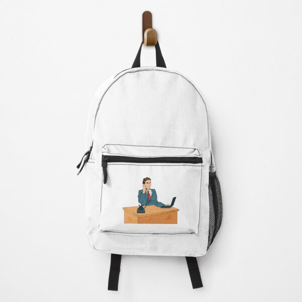 Item preview, Businessman Pop Art Banner. Working Man Speaking On The Phone At Office With Laptop designed and sold by PrintBro.