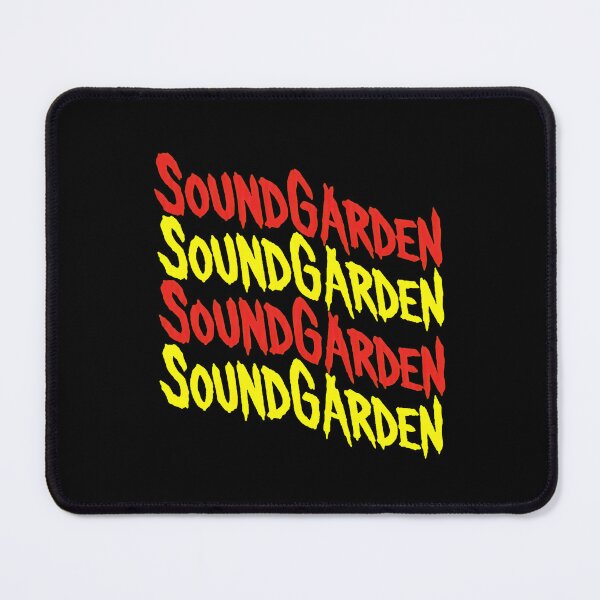 Item preview, SOUNDGARDEN Wavy Red Yellow Rock Band Graphic designed and sold by CAMEROARMANDO.