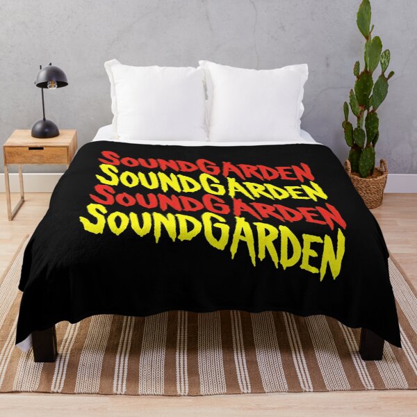 Item preview, SOUNDGARDEN Wavy Red Yellow Rock Band Graphic designed and sold by CAMEROARMANDO.