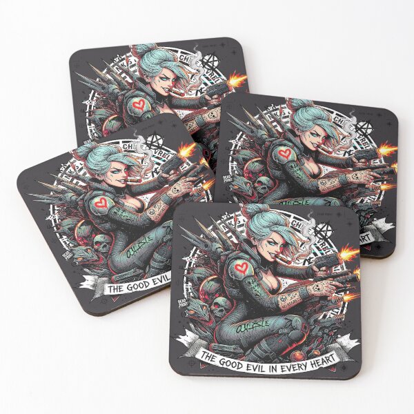 Item preview, Cyberpunk Female Mercenary Dual Pistols designed and sold by Voodoo Store Paranormal Collections.