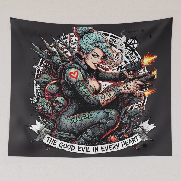 Item preview, Cyberpunk Female Mercenary Dual Pistols designed and sold by Voodoo Store Paranormal Collections.