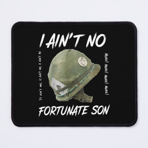 Item preview, I Ain't No Fortunate Son Military Helmet Graphic designed and sold by CAMEROARMANDO.