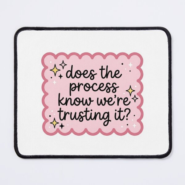 Item preview, Does The Process Know We're Trusting It Funny Sarcastic Quote Coquette Badge designed and sold by raedattia.