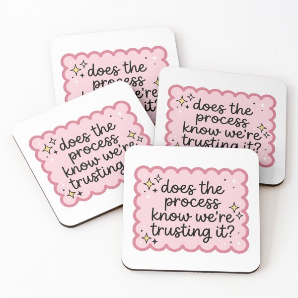 Item preview, Does The Process Know We're Trusting It Funny Sarcastic Quote Coquette Badge designed and sold by raedattia.
