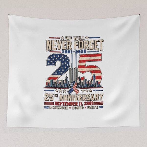 Item preview, 25th Anniversary 9/11 Memorial Shirt designed and sold by fimacurtuse.