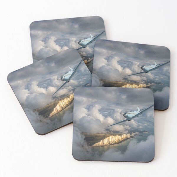Item preview, Spitfire White Cliffs Of Dover Illustration designed and sold by Airpower Art.