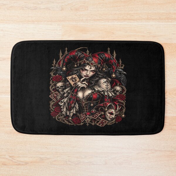 Item preview, Dark Gothic Evil Jester Queen designed and sold by TheInkRaven.
