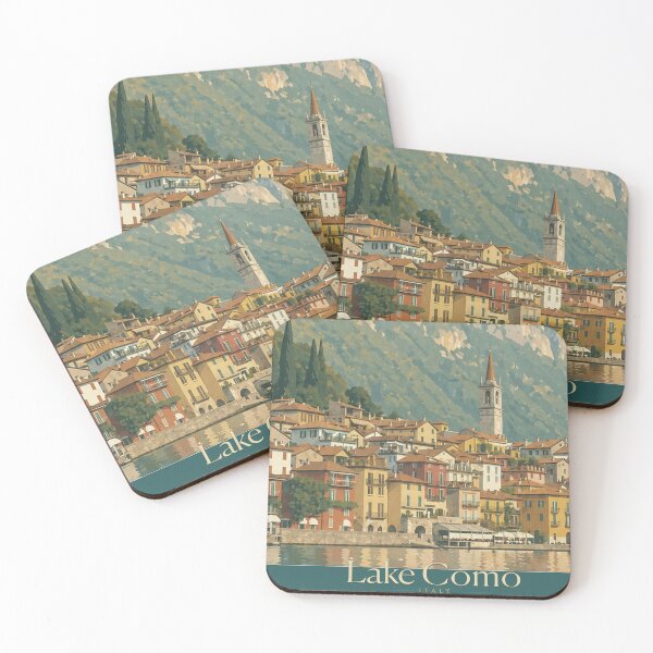 Item preview, Illustrated Varenna, Lake Como designed and sold by Italian Skyscapes.