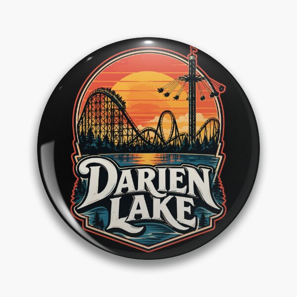 Item preview, Darien Lake New York Retro designed and sold by TomFrontierArt.