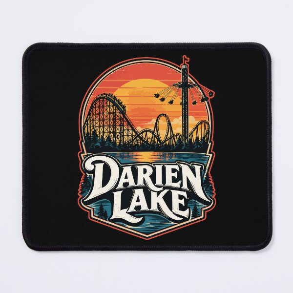Item preview, Darien Lake New York Retro designed and sold by TomFrontierArt.