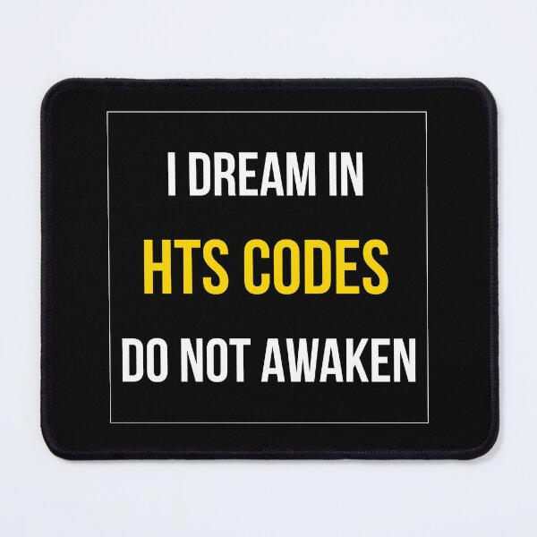 Aperçu de l'œuvre Slogan humoristique pour courtier en douane utilisant les codes SH créée et vendue par incognipress.