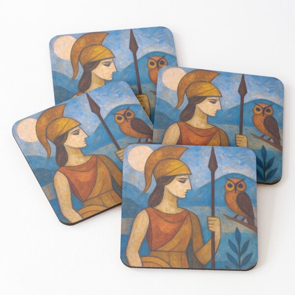 Item preview, Athena Painting – Divine Warrior Goddess of Greek Mythology designed and sold by GalleryKauffeld.