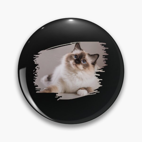 Item preview, Birman Cat Portrait with Artistic Border designed and sold by GiaoCalonas.