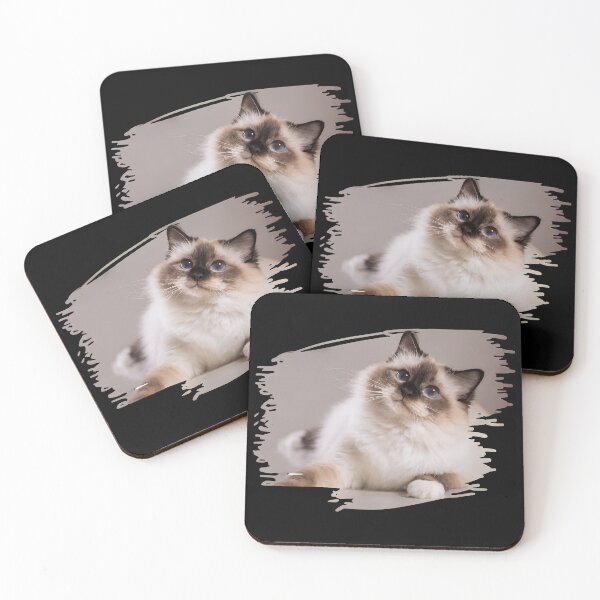 Item preview, Birman Cat Portrait with Artistic Border designed and sold by GiaoCalonas.