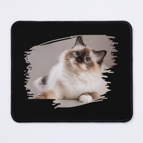 Item preview, Birman Cat Portrait with Artistic Border designed and sold by GiaoCalonas.