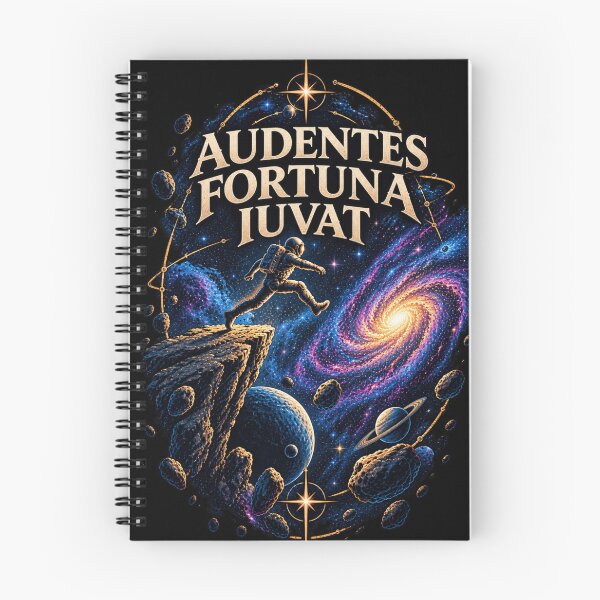 Item preview, Audentes Fortuna Iuvat Fortune Favors the Bold Space Art Cosmic Astronaut designed and sold by AstroPal28.