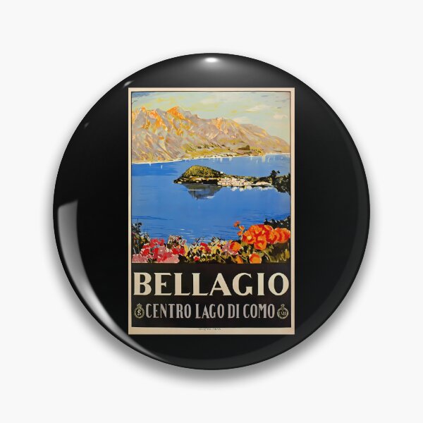 Item preview, Italy Bellagio Lake Como Vintage Italian Travel Advert designed and sold by suzannesun.